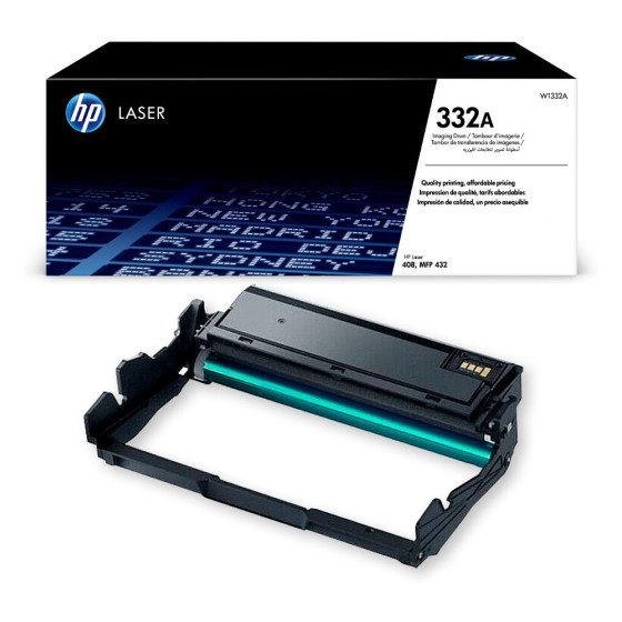 HP 332A NOIR (W1332A) - TAMBOUR D'IMAGERIE LASER D'ORIGINE