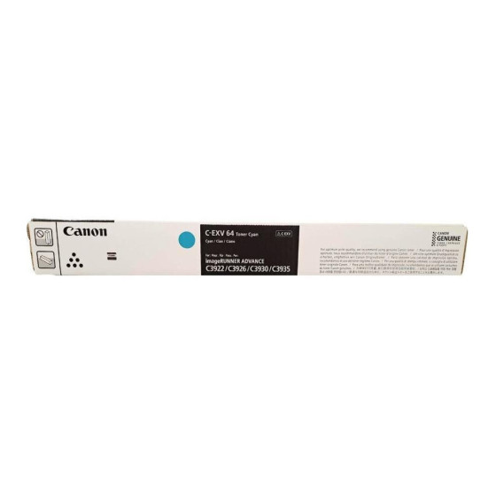 CANON C-EXV 64 CARTOUCHE DE TONER 1 PIÈCE(S) ORIGINAL CYAN (5754C002)