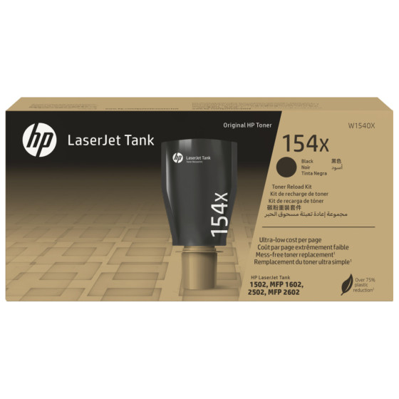 HP 154X NOIR (W1540X) - KIT DE RECHARGE DE TONER D'ORIGINE