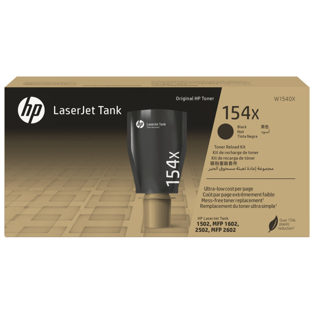 HP 154X NOIR (W1540X) - KIT DE RECHARGE DE TONER D'ORIGINE