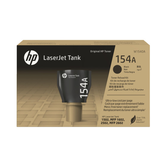 HP 154A NOIR (W1540A) - KIT DE RECHARGE DE TONER D'ORIGINE
