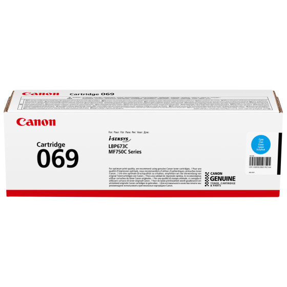 CANON 069 CYAN - TONER CANON D'ORIGINE (5093C002AA)