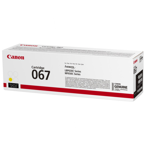 CANON 067 JAUNE - TONER CANON D'ORIGINE (5099C002AA)