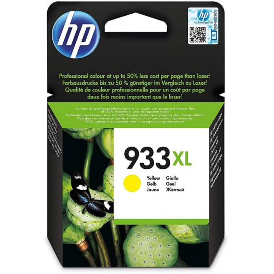 HP 933XL JAUNE - CARTOUCHE D'ENCRE GRANDE CAPACITÉ HP D'ORIGINE (CN056AE)