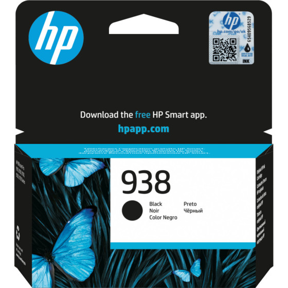 HP 938 NOIR - CARTOUCHE D'ENCRE HP D'ORIGINE (4S6X8PE)