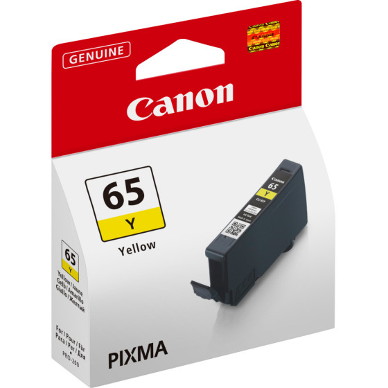CANON CLI-65Y JAUNE - CARTOUCHE D'ENCRE CANON D'ORIGINE (4218C001AA)
