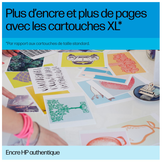 HP 47 TROIS COULEURS - CARTOUCHE D'ENCRE HP D'ORIGINE (6ZD61AE)