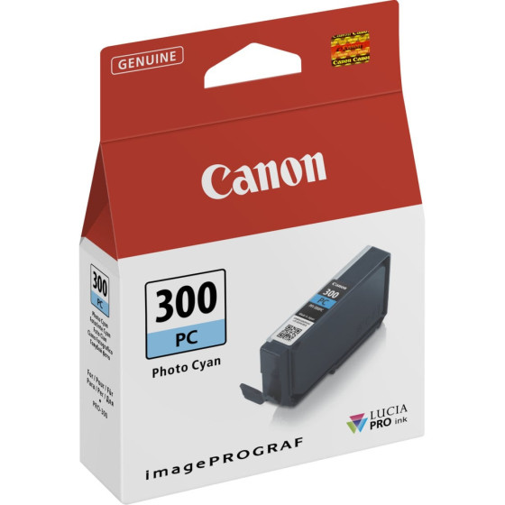 CANON PFI-300PC CYAN PHOTO - CARTOUCHE D'ENCRE CANON D'ORIGINE (4197C001AA)