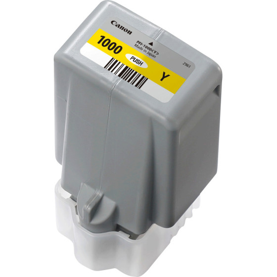 CANON PFI-1000Y JAUNE - CARTOUCHE D'ENCRE CANON D'ORIGINE (0549C001AA)
