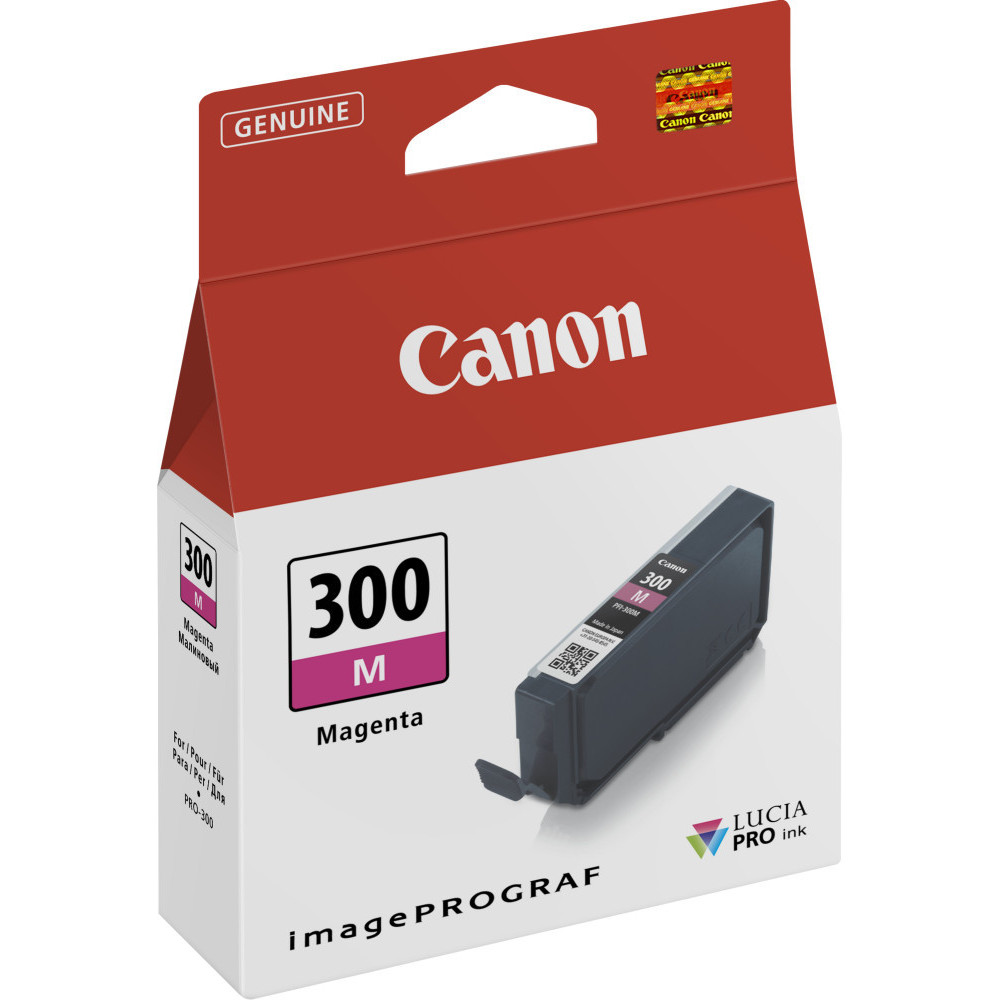 CANON PFI-300M MAGENTA - CARTOUCHE D'ENCRE CANON D'ORIGINE (4195C001AA)