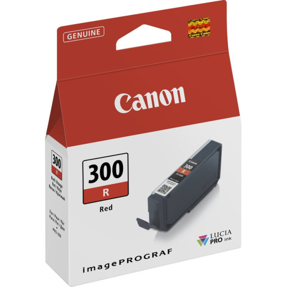 CANON PFI-300R ROUGE - CARTOUCHE D'ENCRE CANON D'ORIGINE (4199C001AA)