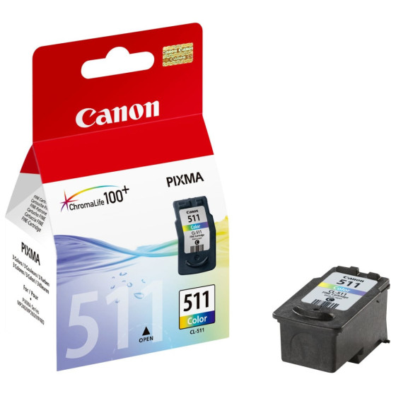 CANON CL-511 COULEURS - CARTOUCHE D'ENCRE CANON D'ORIGINE (2972B007AB)