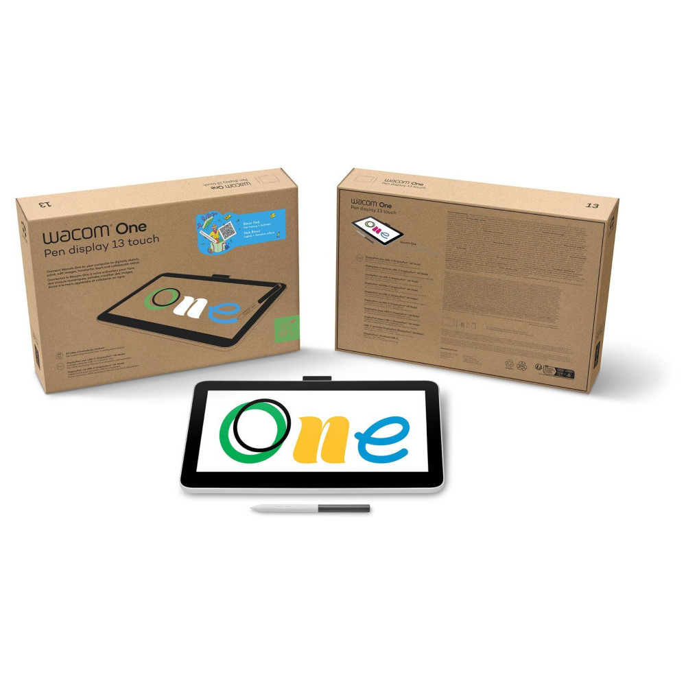 ÉCRAN INTERACTIF WACOM ONE 12 : TABLETTE GRAPHIQUE AVEC ÉCRAN 16" FULL HD (DTC121W0B)