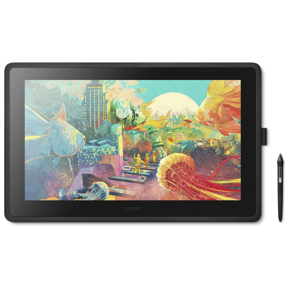 ÉCRAN INTERACTIF À STYLET WACOM CINTIQ 22 : TABLETTE GRAPHIQUE AVEC ÉCRAN 21.5" FULL HD (DTK2260K0A)