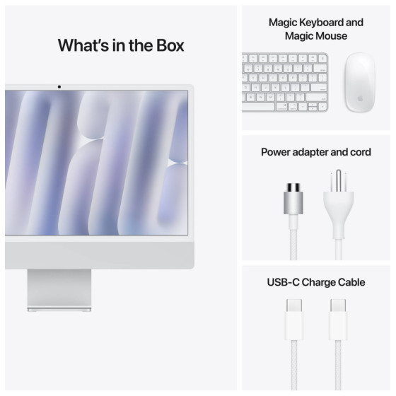  PC tout-en-un Apple iMac M4 (2024) (MWUU3FN/A)