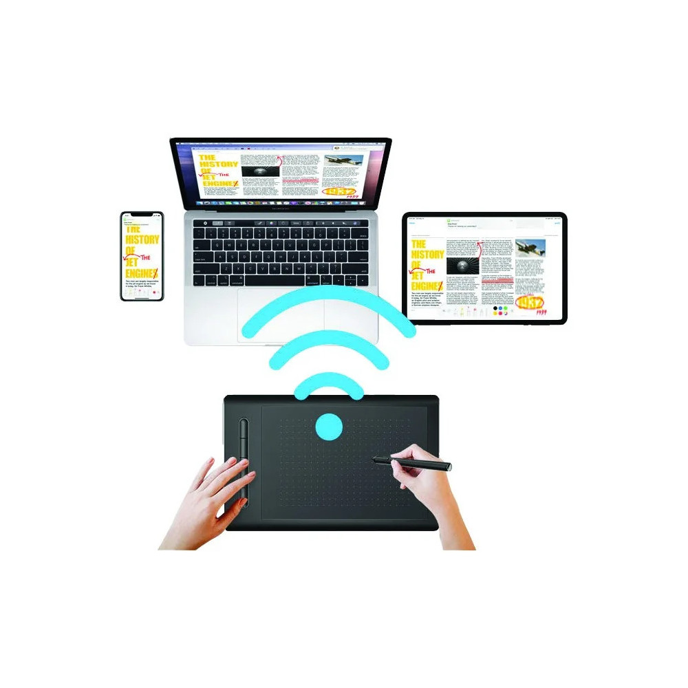 TABLETTE GRAPHIQUE ACCENT BLUETOOTH (TATS-AC0008)