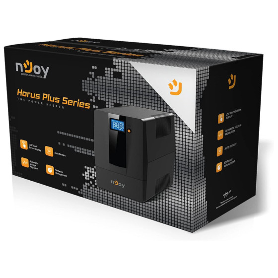 Onduleur Line-interactive nJoy Horus Plus 2000 - 1200W / 2000 VA - 4 prises FR (PWUP-LI200H1-AZ)