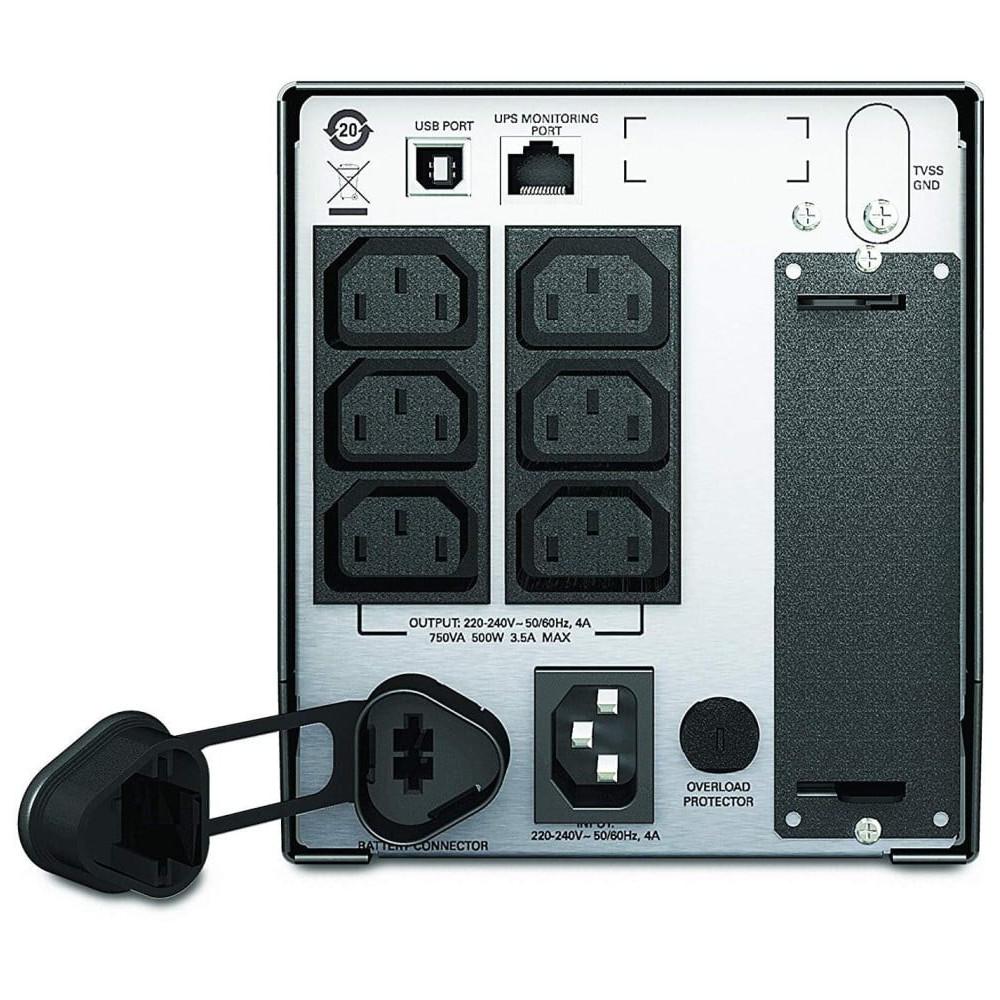 Onduleur Line-interactive APC 750VA Smart-UPS (SMT750I)
