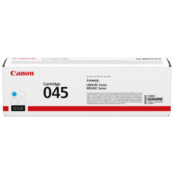 CANON 045 CYAN - TONER CANON D'ORIGINE (1241C002AA)
