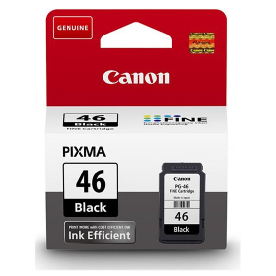 CANON PG-46 NOIR - CARTOUCHE D'ENCRE CANON D'ORIGINE (9059B001AB)