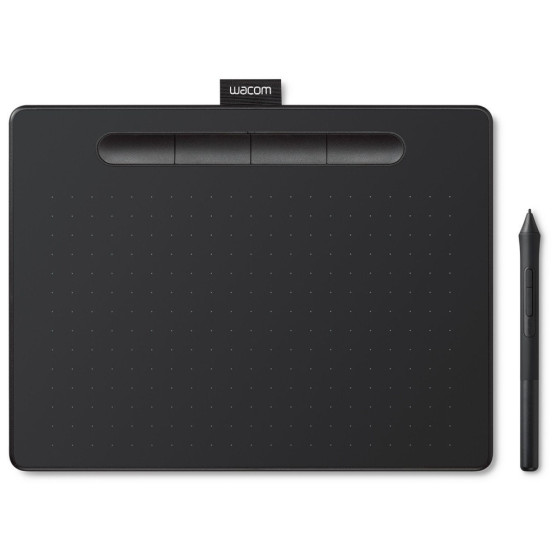 TABLETTE GRAPHIQUE WACOM INTUOS MOYENNE NOIR (NON BLUETOOTH) (CTL-6100K-B)