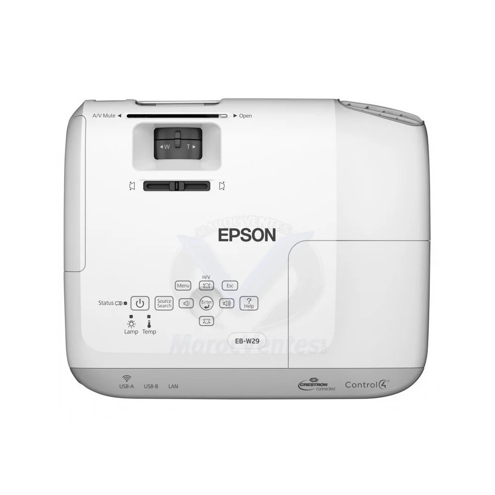 Vidéoprojecteur Portable 3LCD EPSON EB-W29 - HD ready WXGA 3000 lumens (V11H690040)