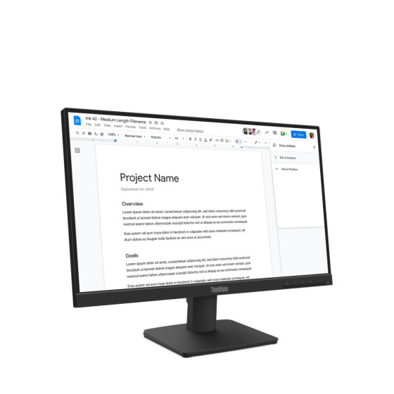  ÉCRAN PLAT 22" LENOVO THINKVISION S22-4E FULLHD (64CBKAT6EU)