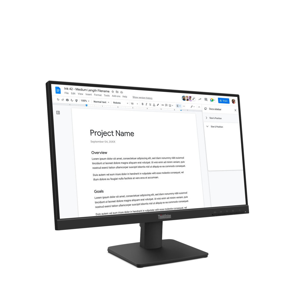  ÉCRAN PLAT 22" LENOVO THINKVISION S22-4E FULLHD (64CBKAT6EU)
