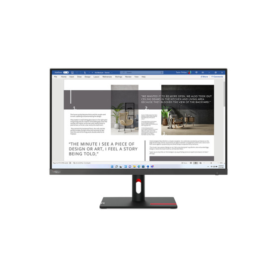 ÉCRAN 27" FULL HD LENOVO THINKVISION S27I-30 (63DFKAT4EU)