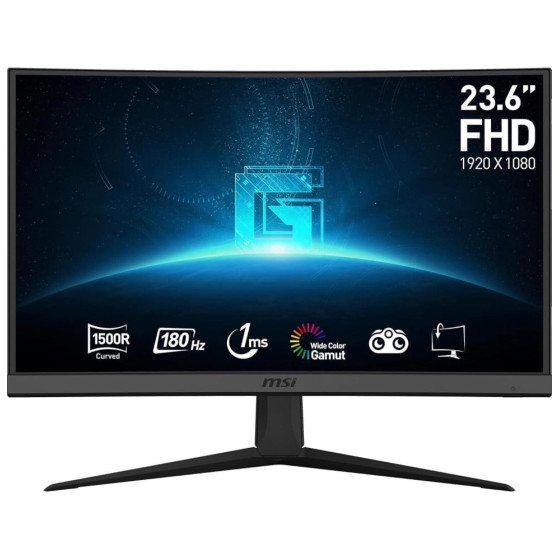 ÉCRAN INCURVÉ GAMING 24" FULL HD MSI G24C6 E2 (9S6-3BA01T-058)