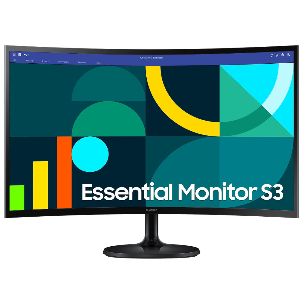 ÉCRAN 27" INCURVÉ GAMING FULL HD SAMSUNG ESSENTIAL S3 S36GD (LS27D360GAUXEN)