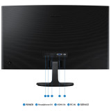  ÉCRAN 27" INCURVÉ GAMING FULL HD SAMSUNG ESSENTIAL S3 S36GD (LS27D360GAUXEN)