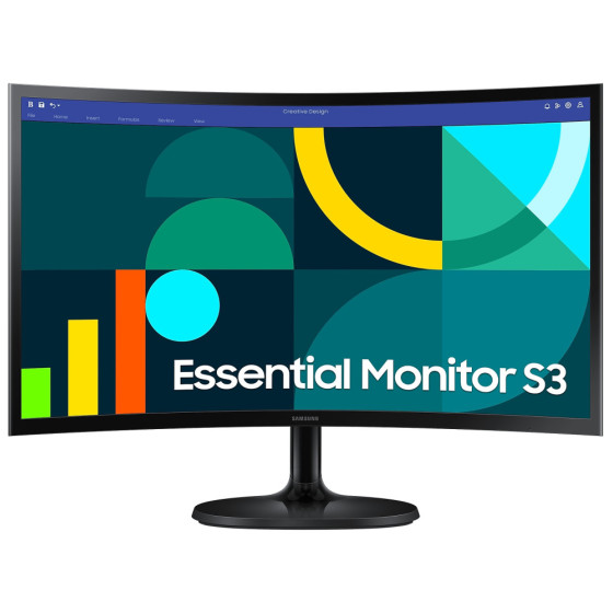 ÉCRAN 24" INCURVÉ FULL HD SAMSUNG ESSENTIAL S3 S36GD (LS24D360GAUXEN)