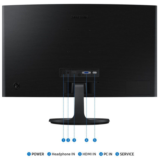  ÉCRAN 24" INCURVÉ FULL HD SAMSUNG ESSENTIAL S3 S36GD (LS24D360GAUXEN)