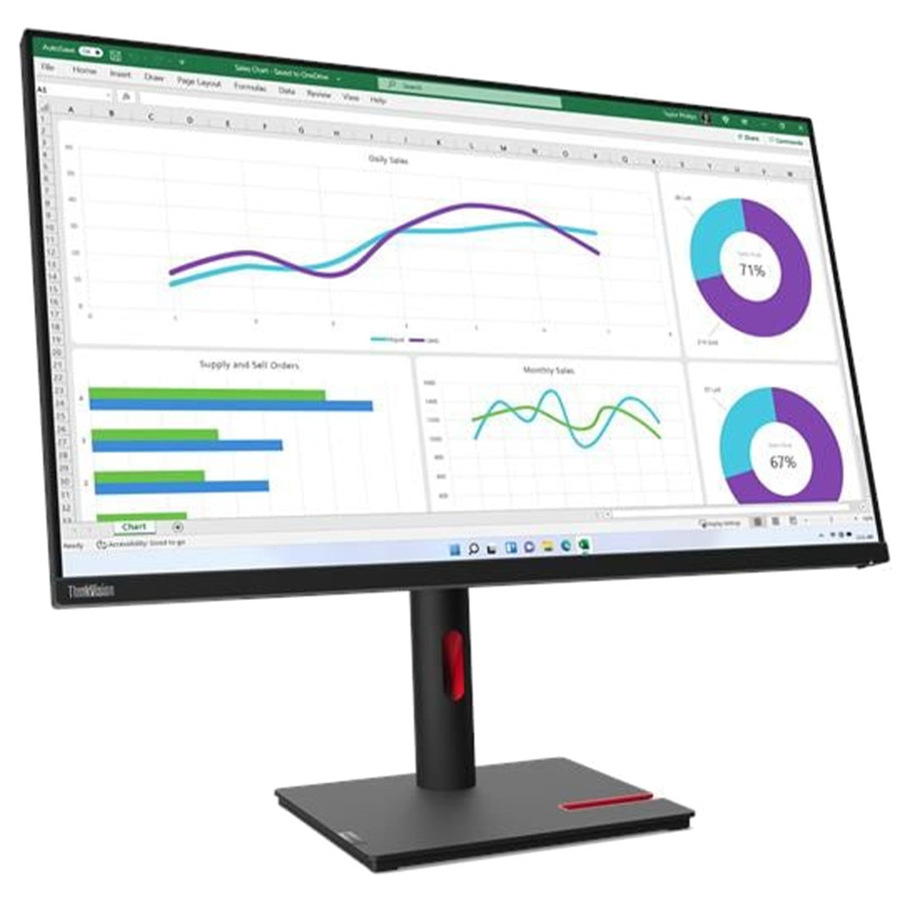  ÉCRAN PLAT 32" LENOVO THINKVISION T32H-30 QHD (63D3GAT1EU)
