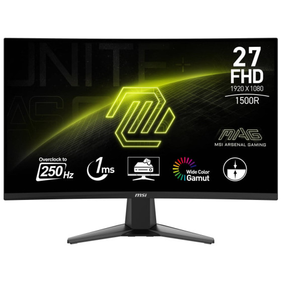 ÉCRAN GAMING 27" FULL HD MSI MAG 27C6X (9S6-3CE01M-002)