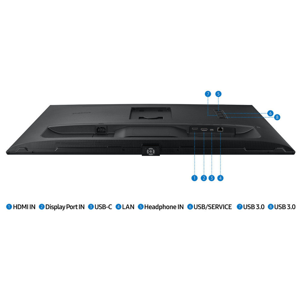  ÉCRAN UHD 4K PC PROFESSIONNEL 27" SAMSUNG VIEWFINITY S80PB UHD 4K (LS27B800PXPXEN)