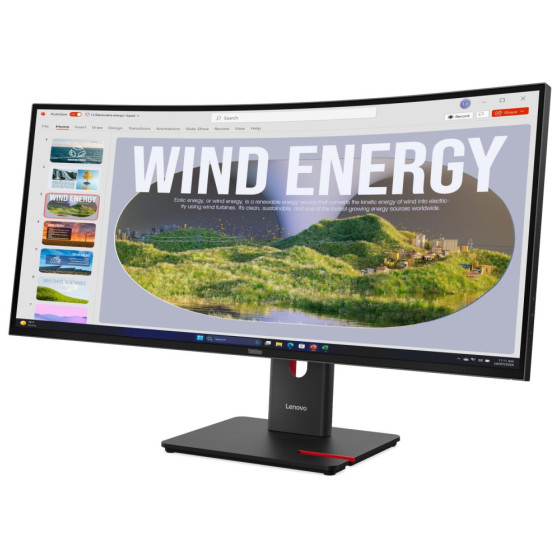  ÉCRAN INCURVÉ SMART 34" LENOVO THINKVISION T34WD-40 (64AEGAT1EU)