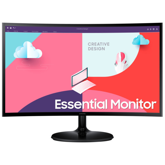 ÉCRAN INCURVÉ 24" SAMSUNG ESSENTIAL CURVED MONITOR S3 (LS24C360EAMXZN)
