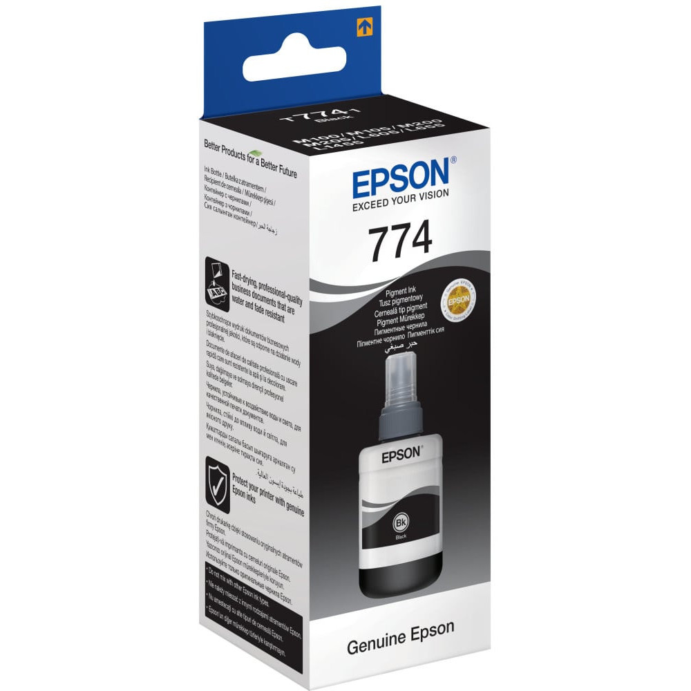 EPSON 774 BK (T7741) NOIR - BOUTEILLE D'ENCRE EPSON D'ORIGINE (C13T77414A)