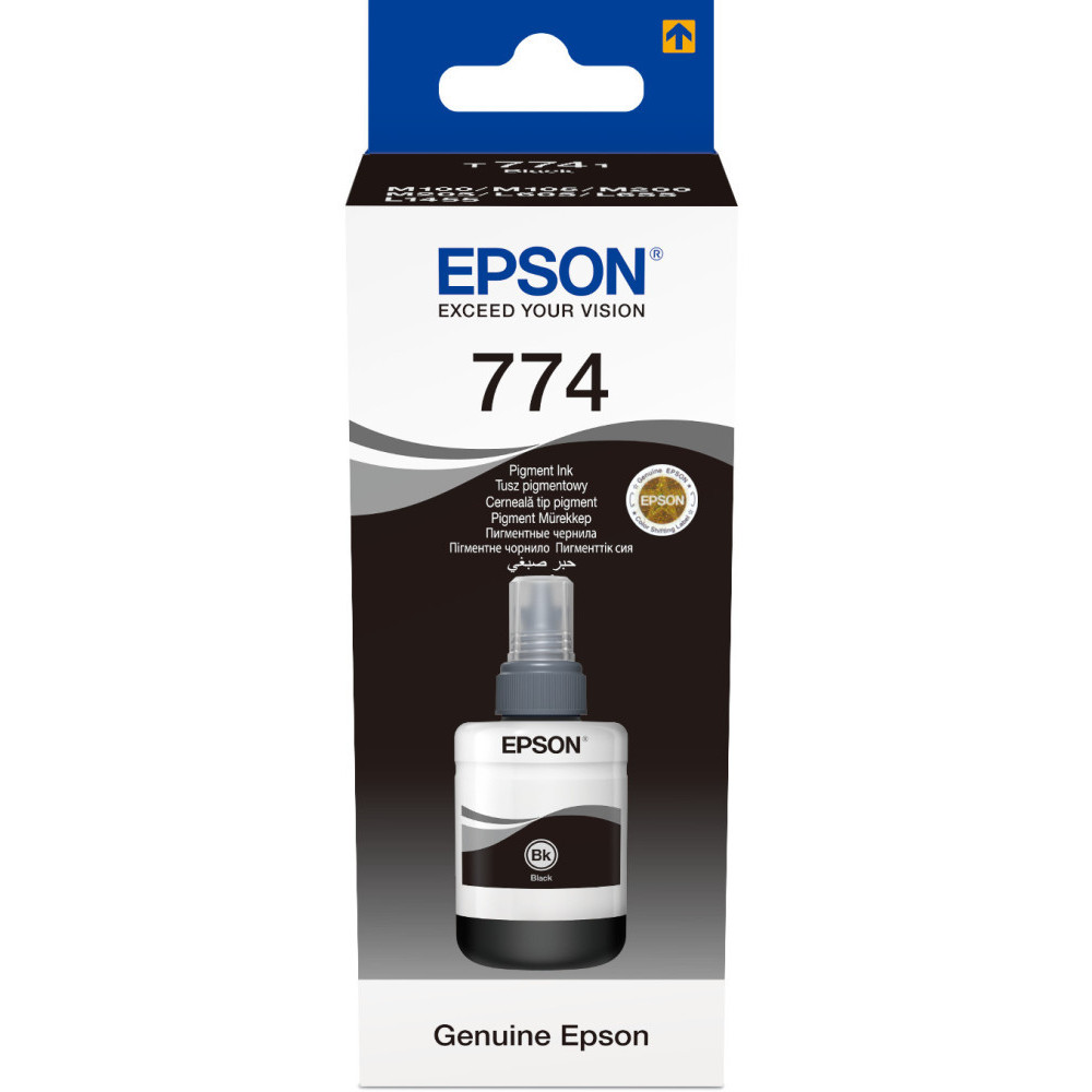  EPSON 774 BK (T7741) NOIR - BOUTEILLE D'ENCRE EPSON D'ORIGINE (C13T77414A)