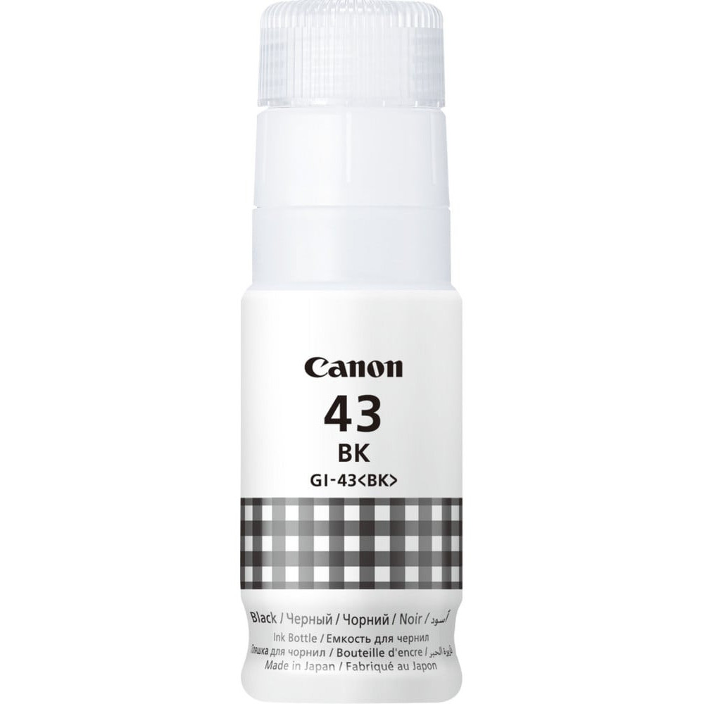 CANON GI-43BK NOIR - BOUTEILLE D'ENCRE CANON D'ORIGINE (4698C001AA)