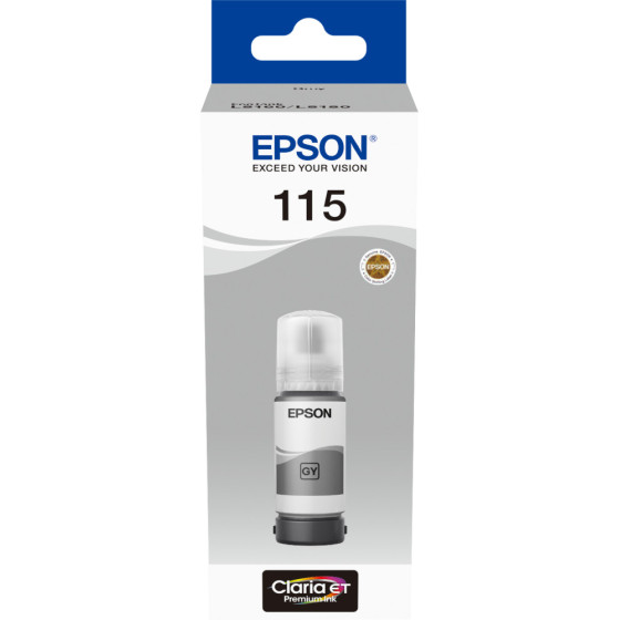 EPSON 115 GRIS - BOUTEILLE D'ENCRE EPSON ECOTANK D'ORIGINE (C13T07D54A)
