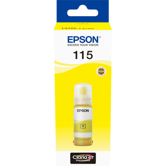 EPSON 115 JAUNE - BOUTEILLE D'ENCRE EPSON ECOTANK D'ORIGINE (C13T07D44A)