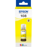  EPSON 108 JAUNE - BOUTEILLE D'ENCRE EPSON ECOTANK D'ORIGINE (C13T09C44A)