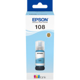  EPSON 108 CYAN CLAIR - BOUTEILLE D'ENCRE EPSON ECOTANK D'ORIGINE (C13T09C54A)
