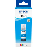  EPSON 108 CYAN - BOUTEILLE D'ENCRE EPSON ECOTANK D'ORIGINE (C13T09C24A)