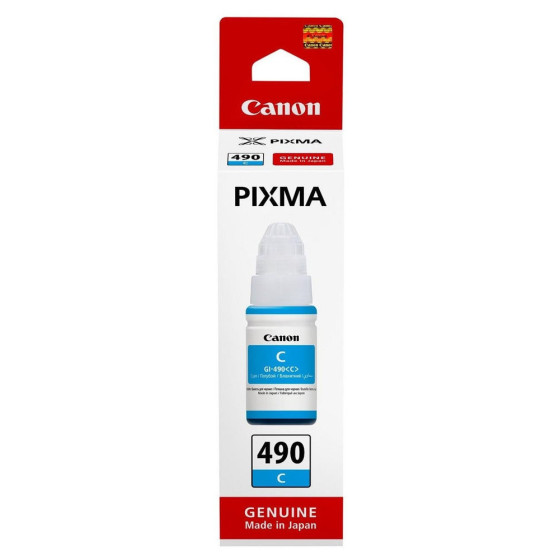 CANON GI-490 C CYAN - BOUTEILLE D'ENCRE CANON D'ORIGINE (0664C001AC)
