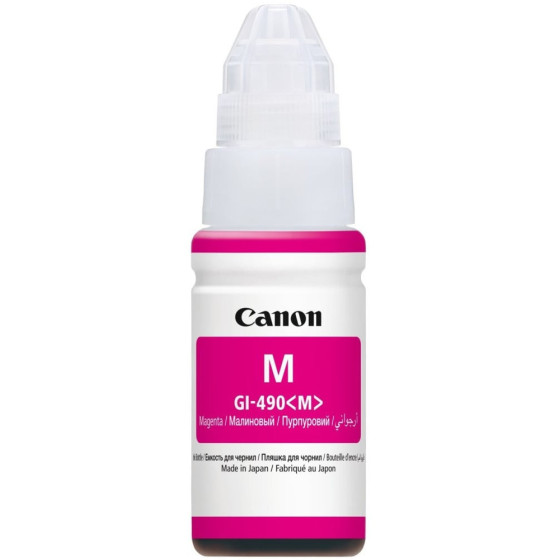 CANON GI-490 M MAGENTA - BOUTEILLE D'ENCRE CANON D'ORIGINE (0665C001AC)