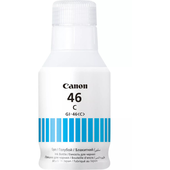 CANON GI-46C CYAN - BOUTEILLE D'ENCRE CANON D'ORIGINE (4427C001AB)